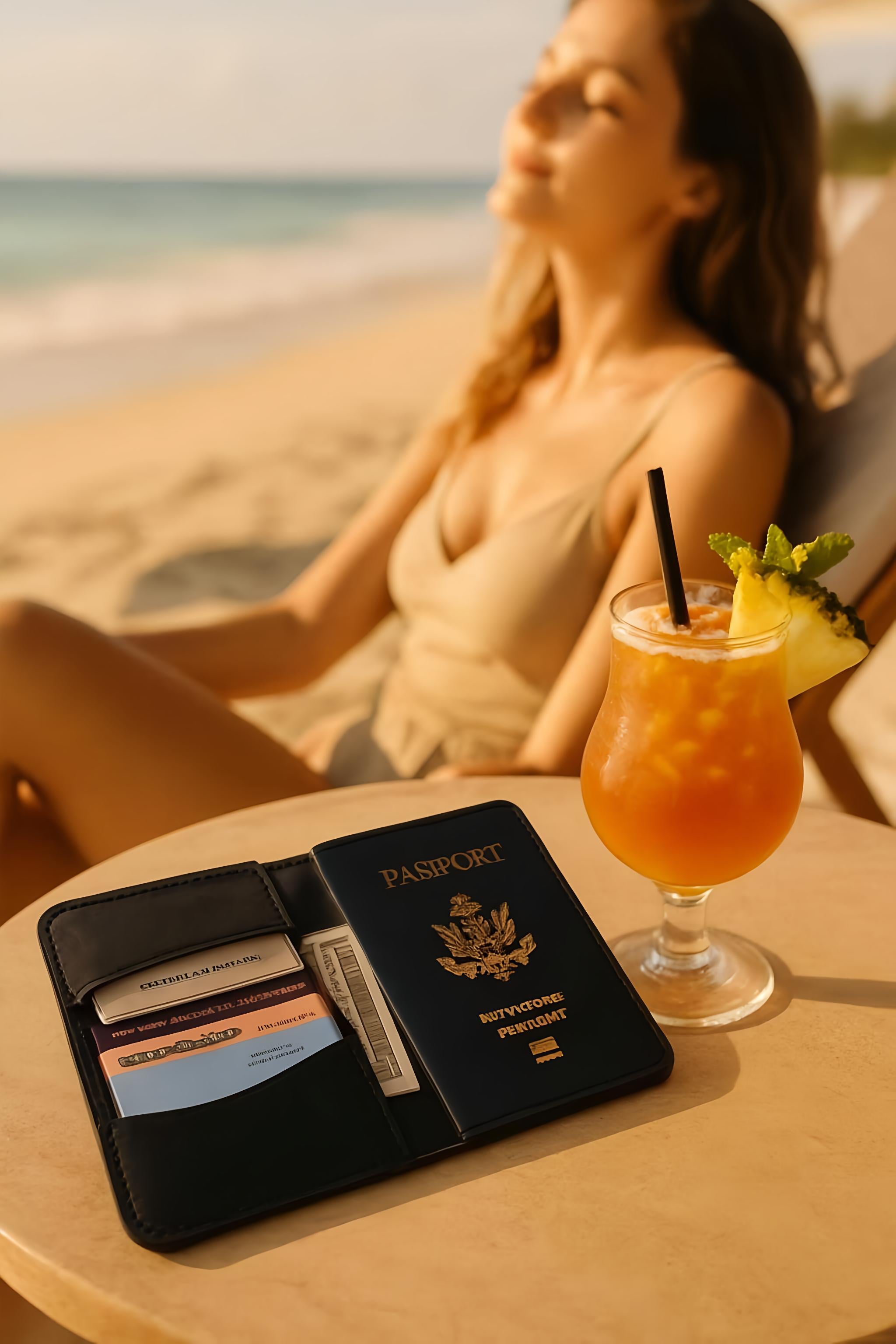 The Wally — Leather Passport Wallet