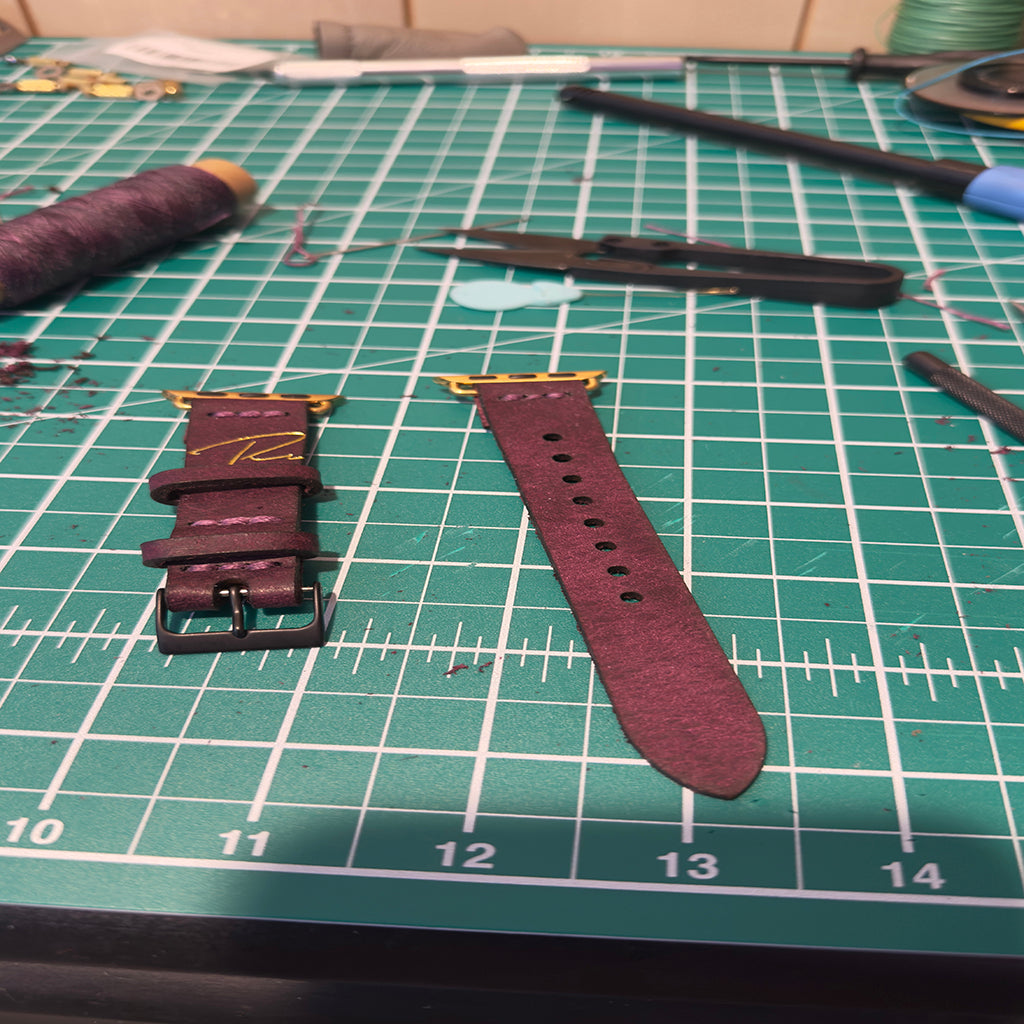 The Micah — Leather Apple Watch Band