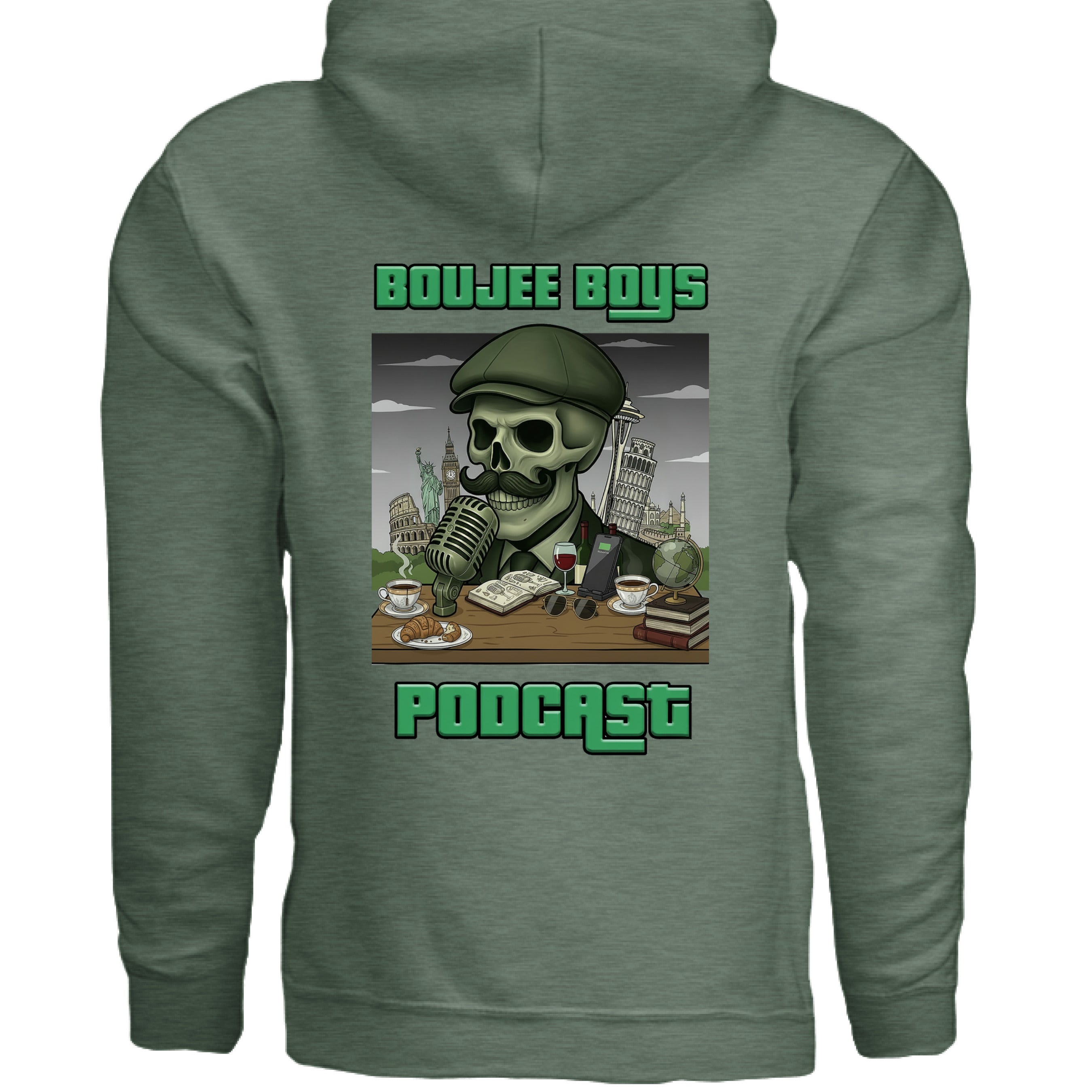 Military Green Heather - BACK