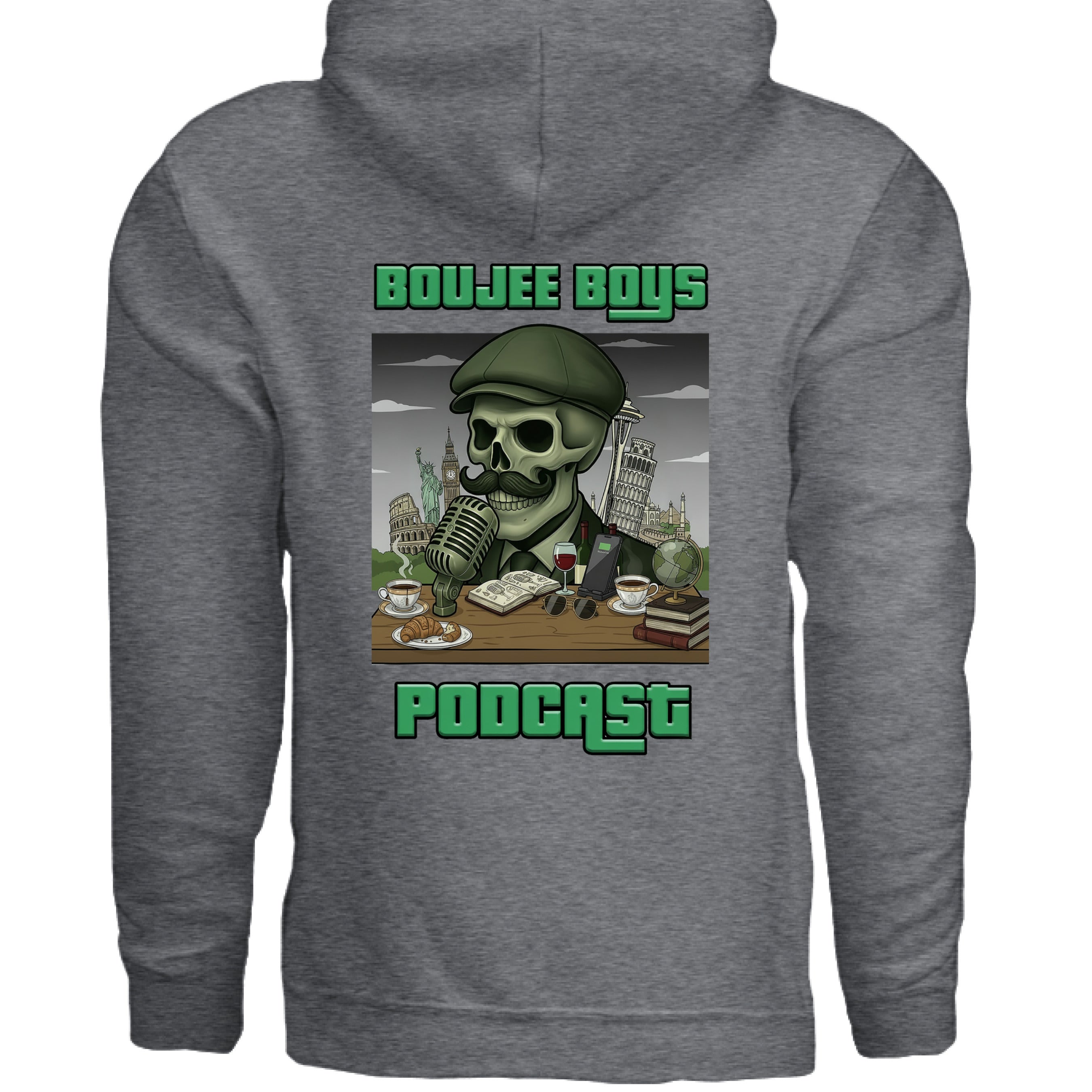 Dark Heather Grey - BACK