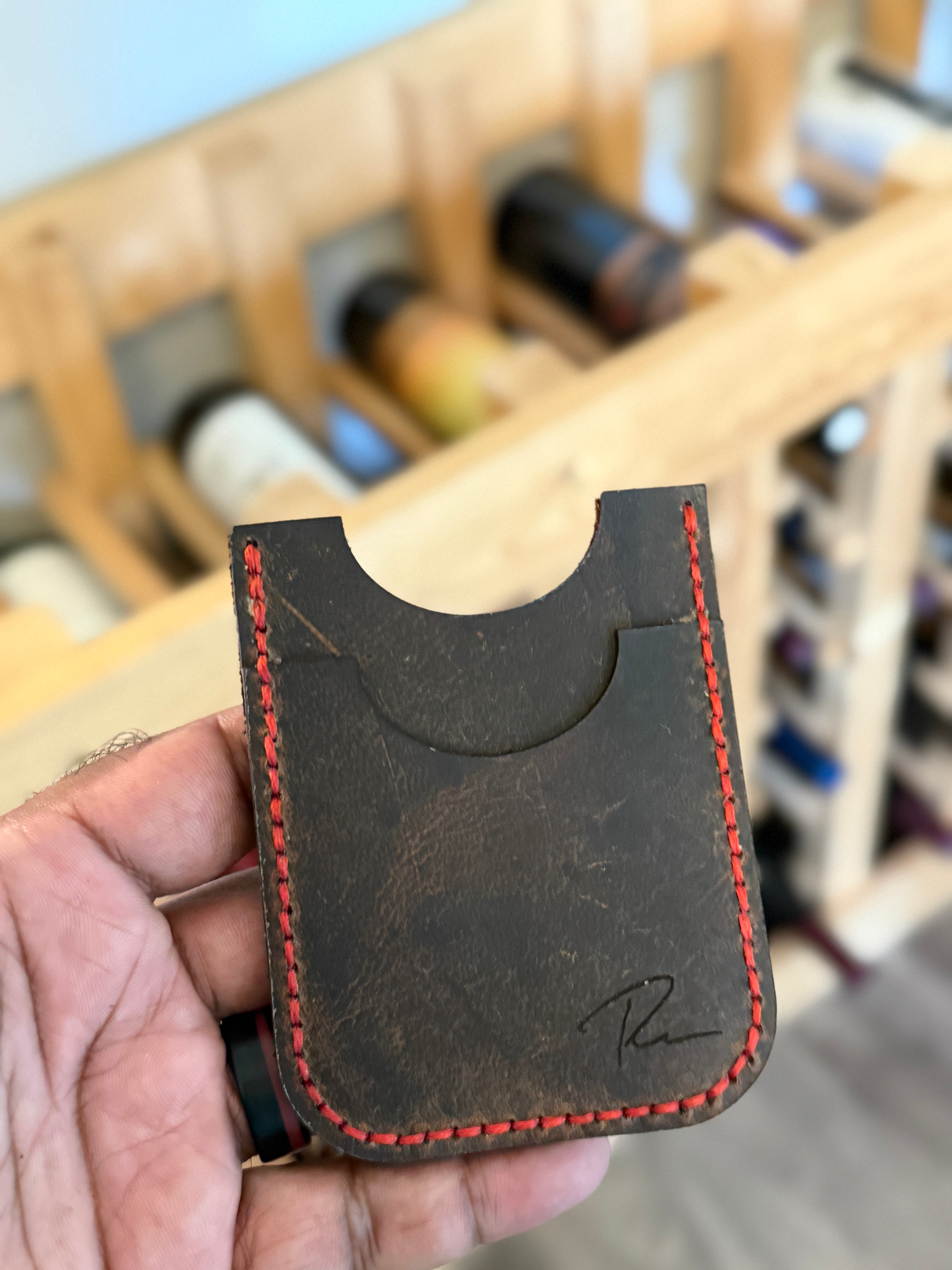 Ave — Signature Leather Card Holder